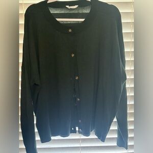 Forest green boyfriend cardigan